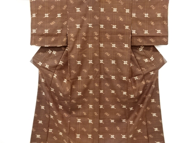 JAPANESE KIMONO / VINTAGE UNUSED KIMONO / SILK / KURUME TSUMUGI